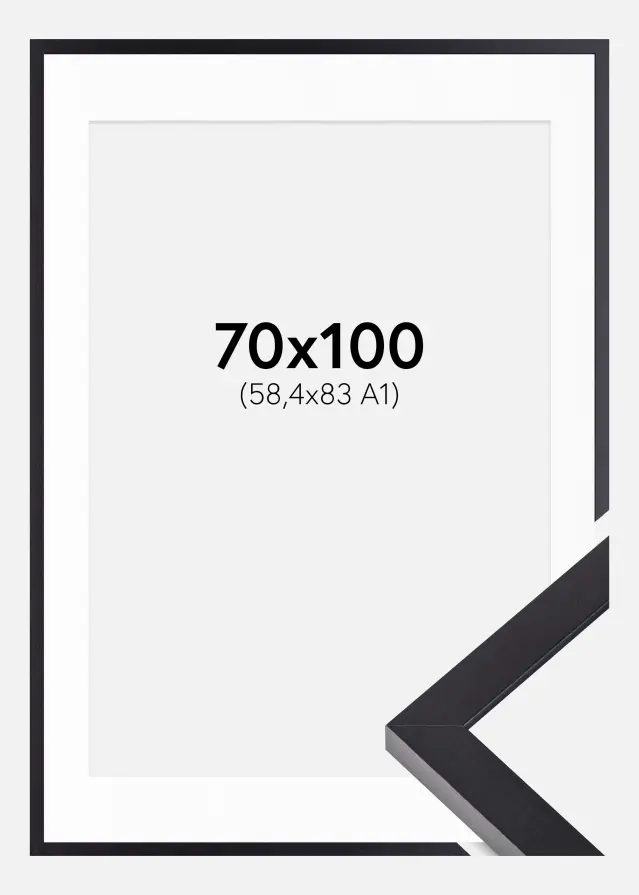 Ramme Selection Sort 70x100 cm - Passepartout Hvid 59,4x84 cm (A1)