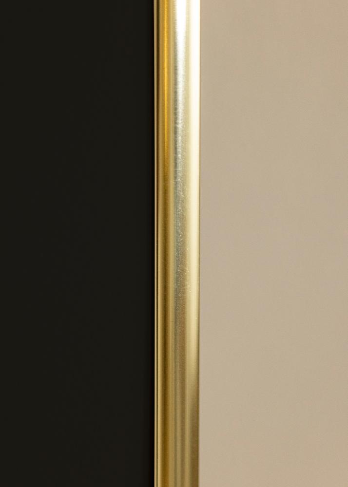 Ramme Visby Blank Guld 30x40 cm - Passepartout Sort 8x12 inches
