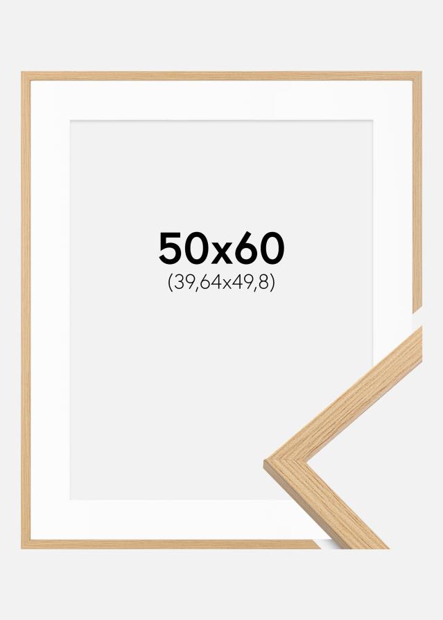 Ramme Galant Eg 50x60 cm - Passepartout Hvid 16x20 inches