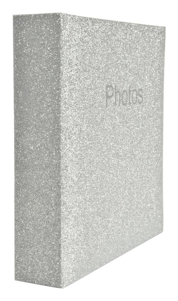 Glitter Album Sølv - 200 Billeder i 10x15 cm