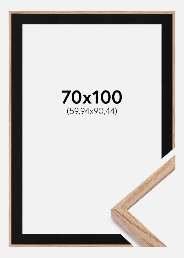 Ramme E-Line Eg 70x100 cm - Passepartout Sort 24x36 inches