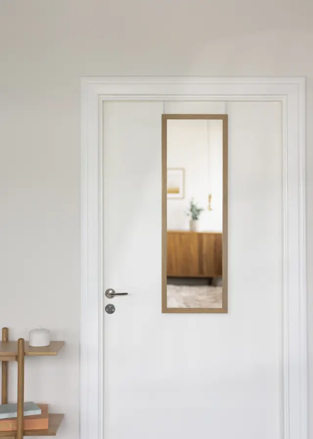 Spejl Overdoor Massiv eg 34x100 cm