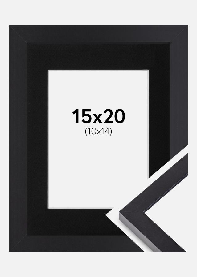 Ramme Selection Sort 15x20 cm - Passepartout Sort 11x15 cm