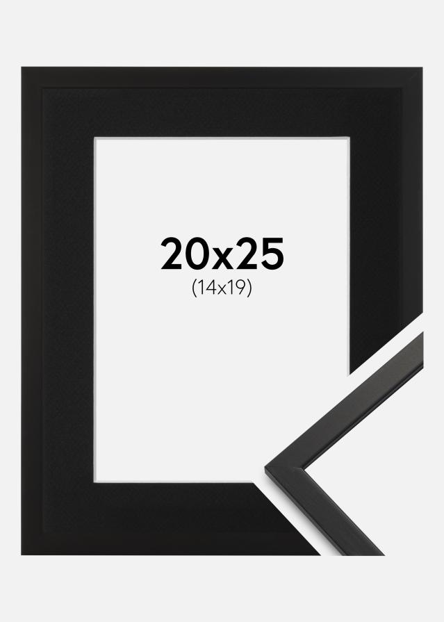 Ramme Edsbyn Sort 20x25 cm - Passepartout Sort 15x20 cm