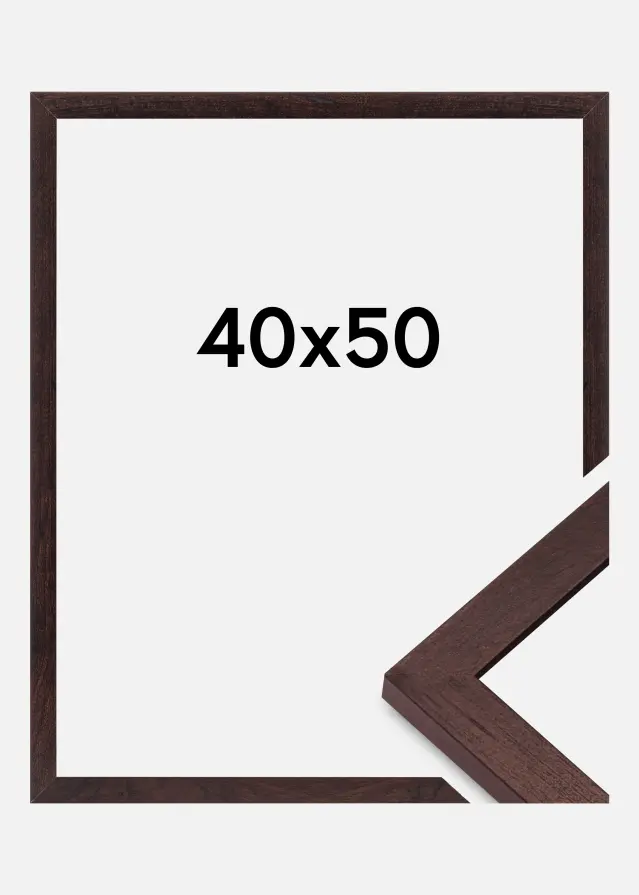 Ramme BGA Classic Akrylglas Valnød 40x50 cm
