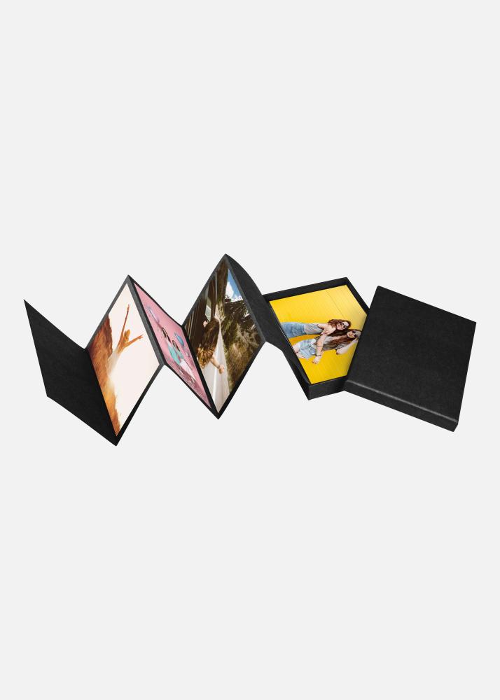 PAC Leporello-Box Sort - 11 Billeder i 10x15 cm