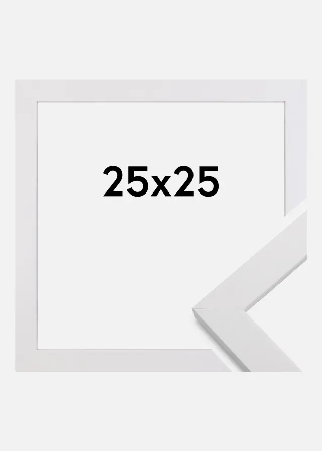 Ramme White Wood 25x25 cm