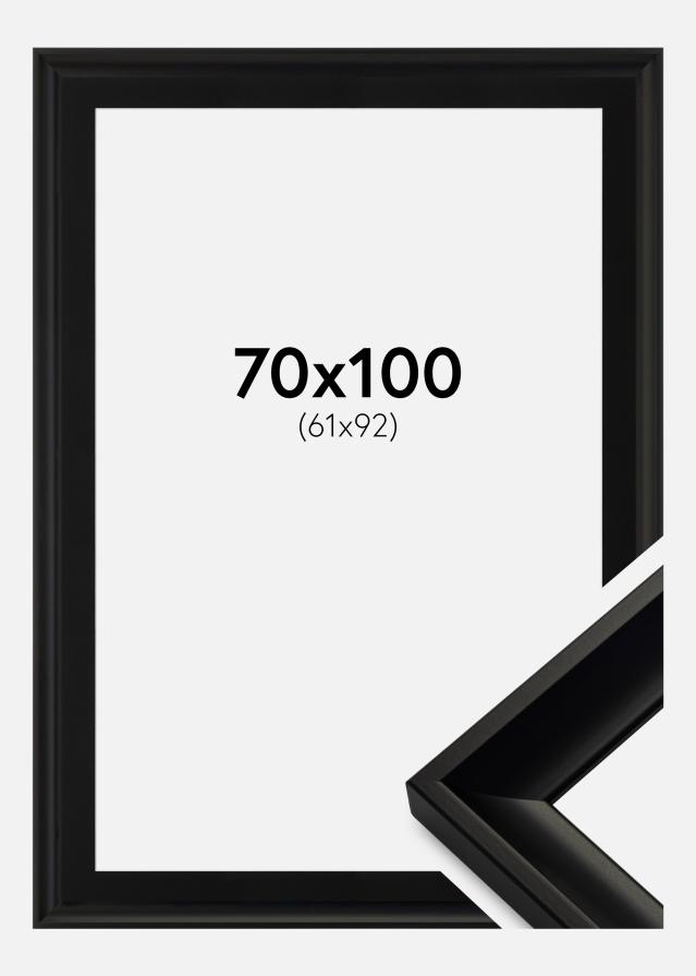 Ramme Öjaren Sort 70x100 cm - Passepartout Sort 62x93 cm