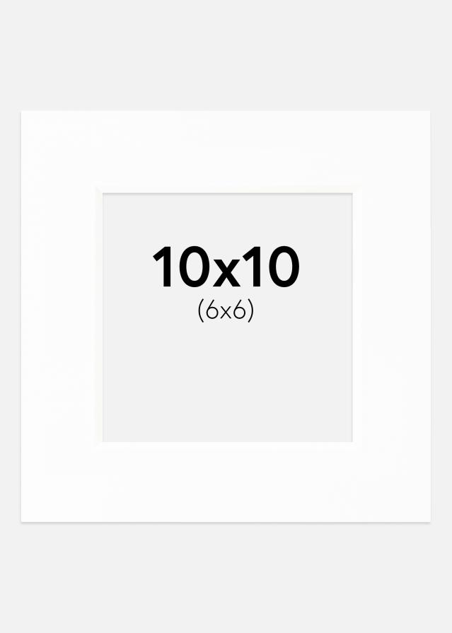 Passepartout Canson Hvid (Hvid kerne) 10x10 cm (6x6)