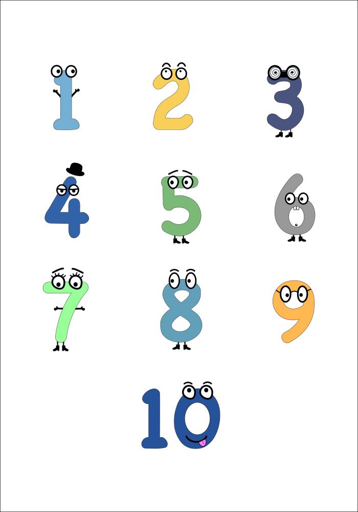 123 color Plakat