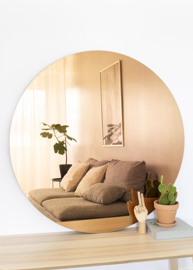 KAILA Rundt Spejl Rose Gold 110 cm Ø