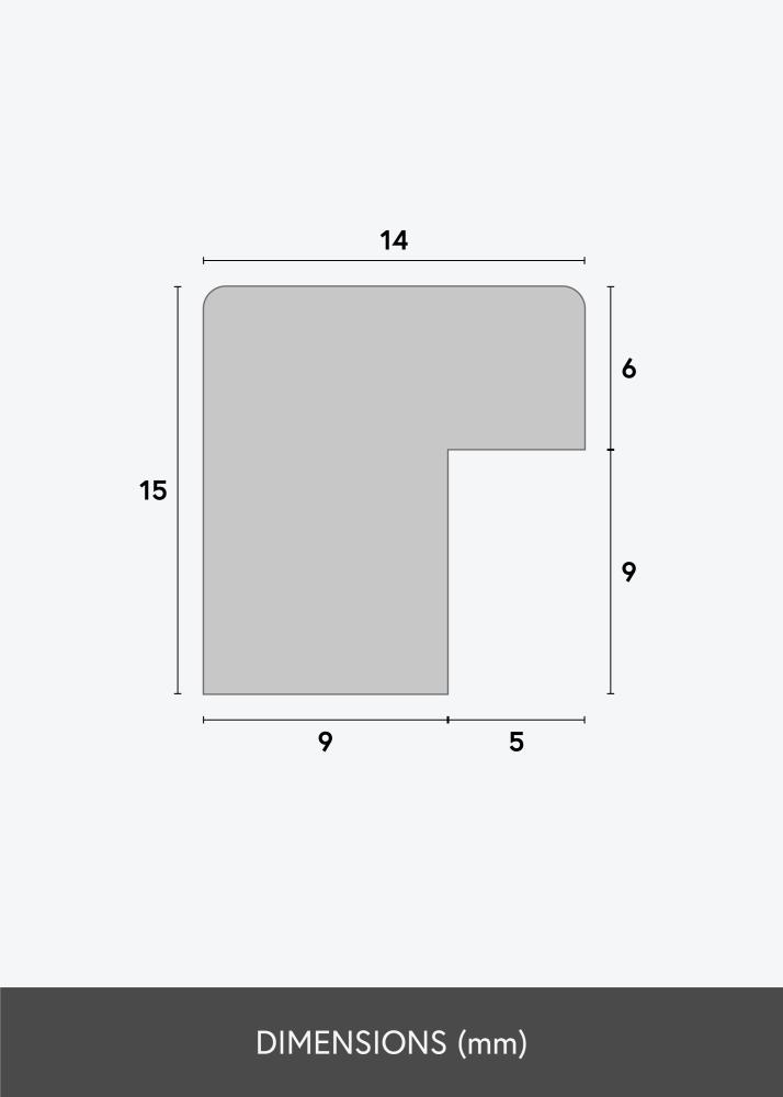 Ramme Moderne Akrylglas Sort 40x60 cm