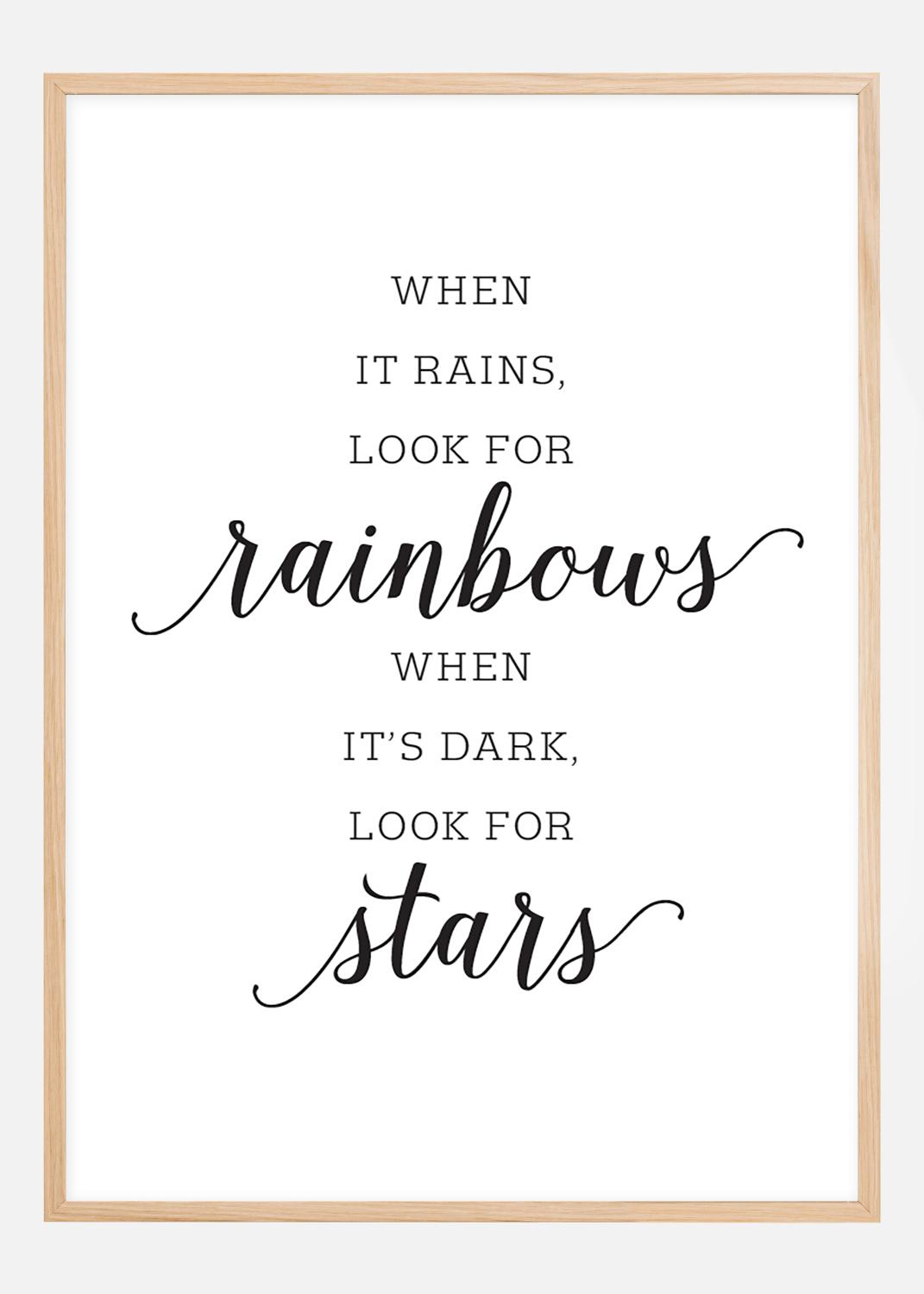 Product Image for When it rains, look for rainbows Plakat (30x40 cm)