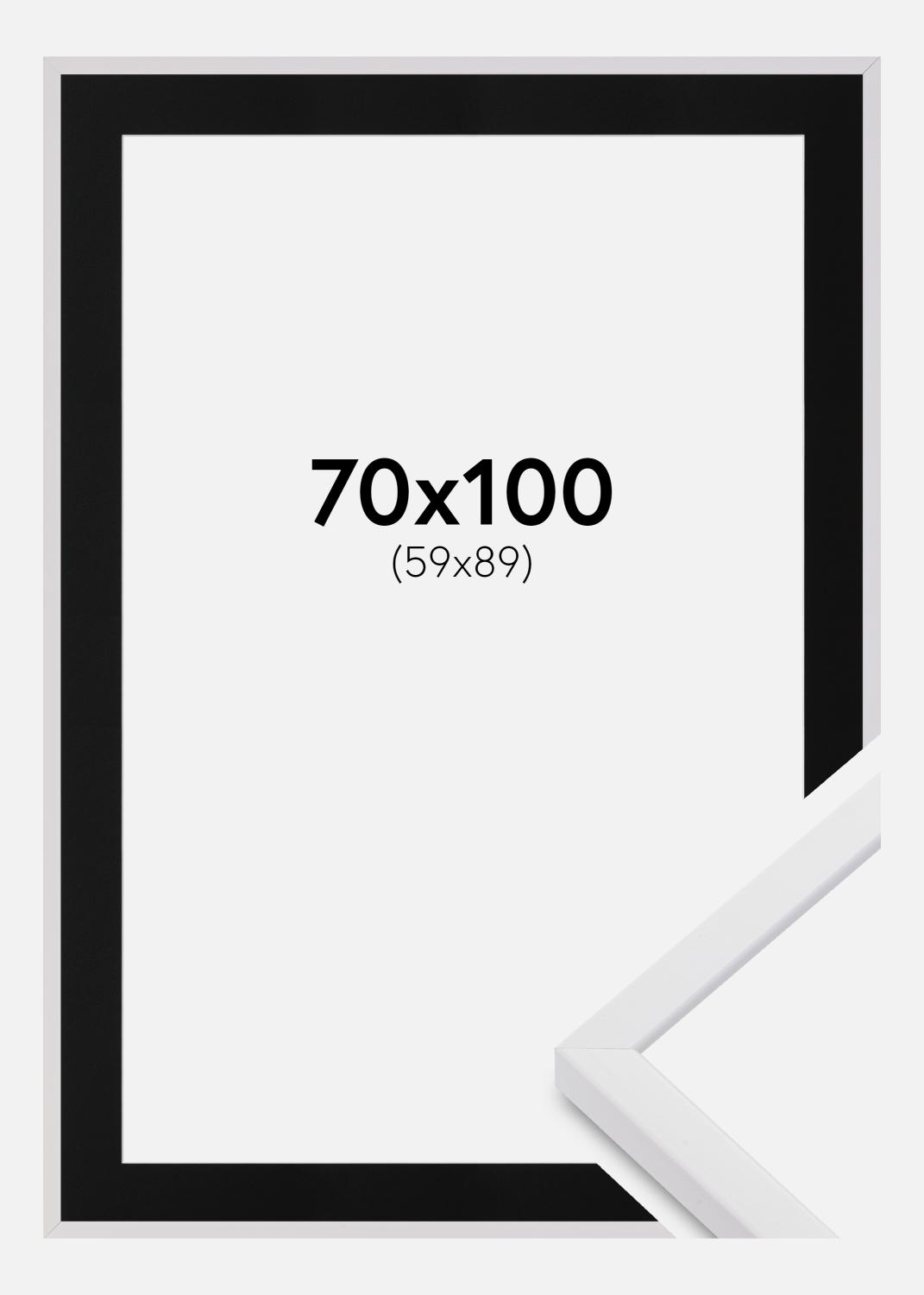 Product Image for Ramme E-Line Wide Hvid 70x100 cm - Passepartout Sort 60x90 cm