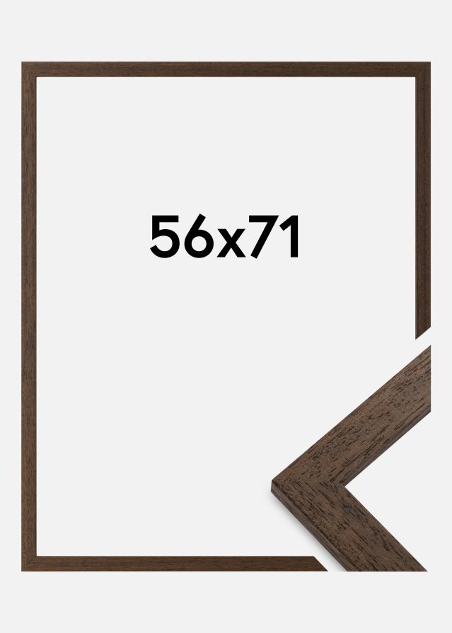 Ramme Brown Wood Akrylglas 56x71 cm
