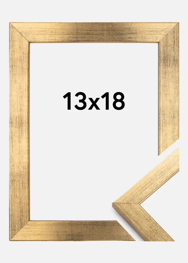 Ramme Stilren Akrylglas Guld 13x18 cm