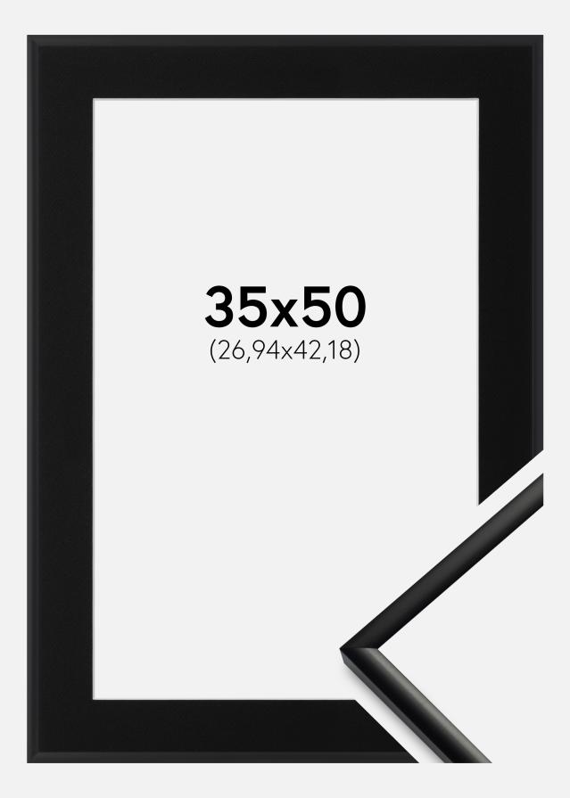 Ramme New Lifestyle Mat Sort 35x50 cm - Passepartout Sort 11x17 inches
