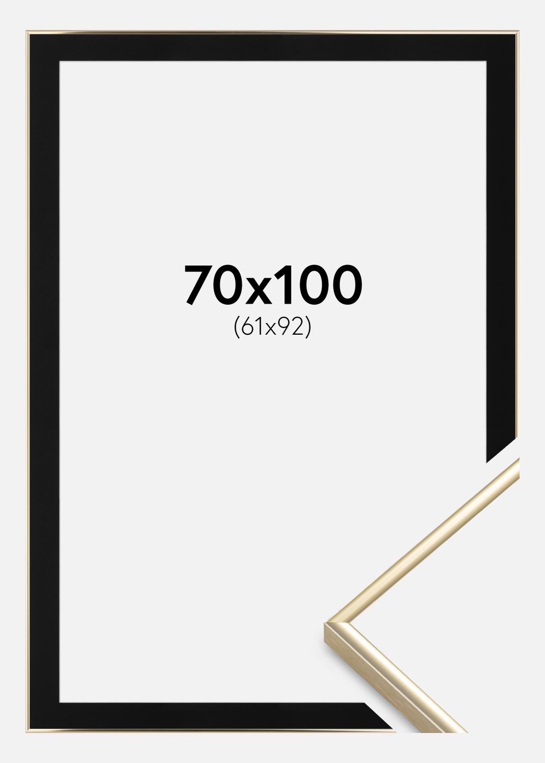 Product Image for Ramme Visby Blank Guld 70x100 cm - Passepartout Sort 62x93 cm