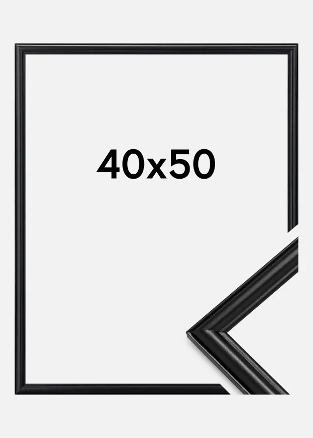 Ramme Line Sort 40x50 cm