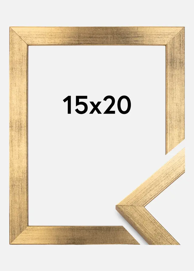 Ramme Stilren Akrylglas Guld 15x20 cm