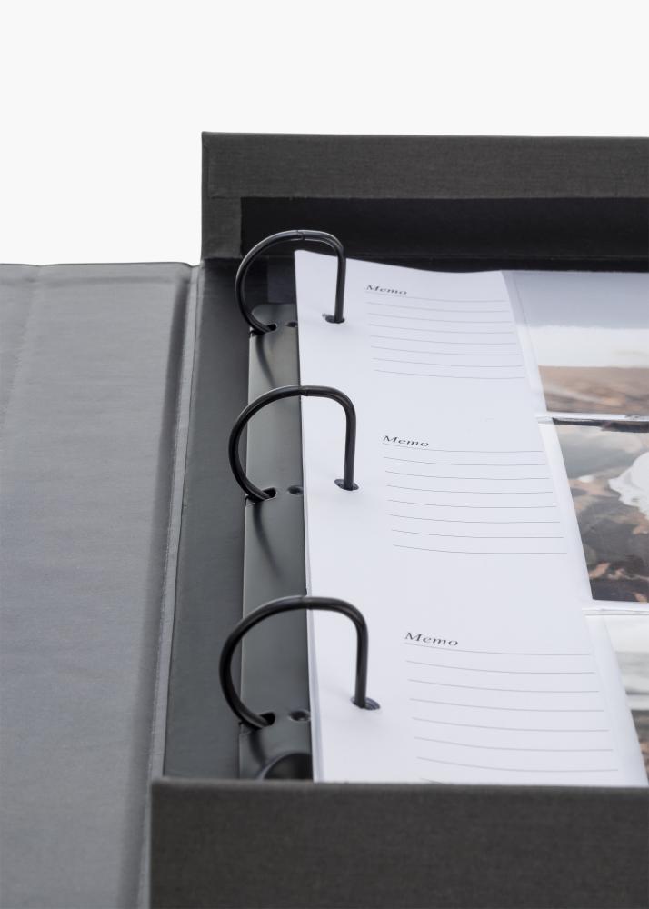 KAILA THROWBACK Black XL - Coffee Table Photo Album - 60 Billeder i 10x15 cm