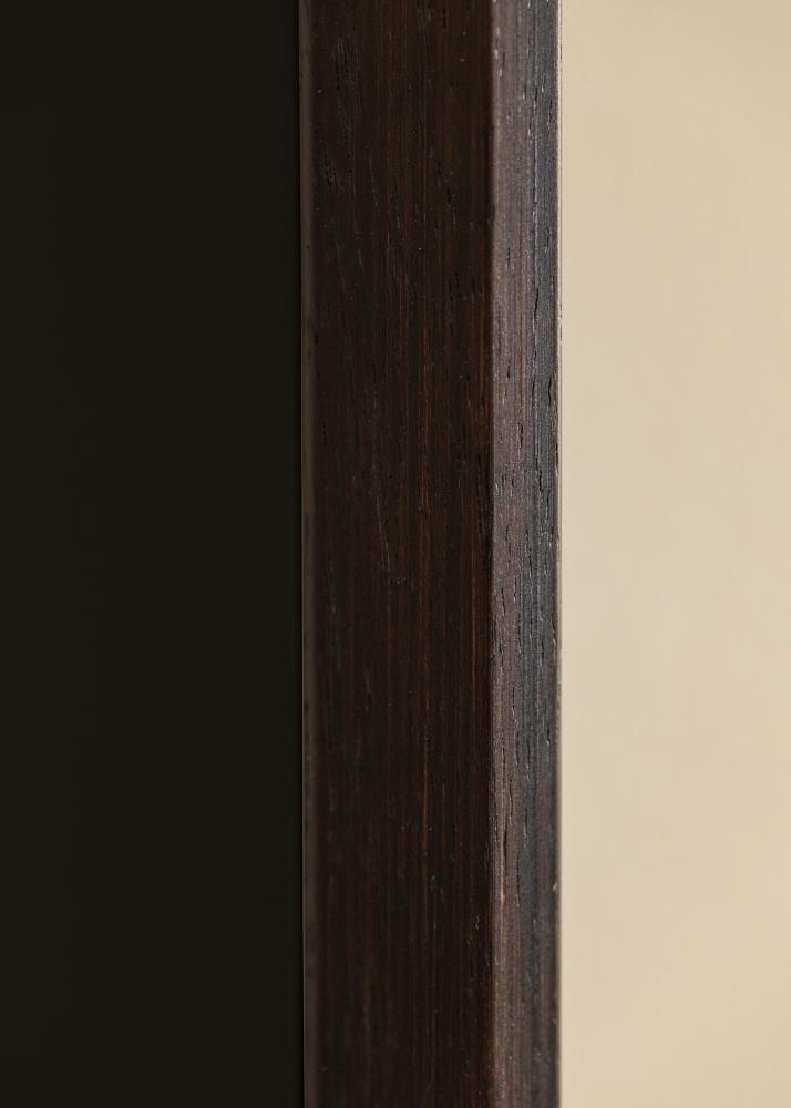 Ramme Globe Espresso 40x50 cm - Passepartout Sort 29,7x42 cm (A3)
