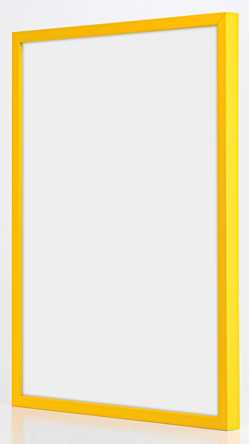 Ramme E-Line Gul 30x40 cm - Passepartout Sort 18x27 cm