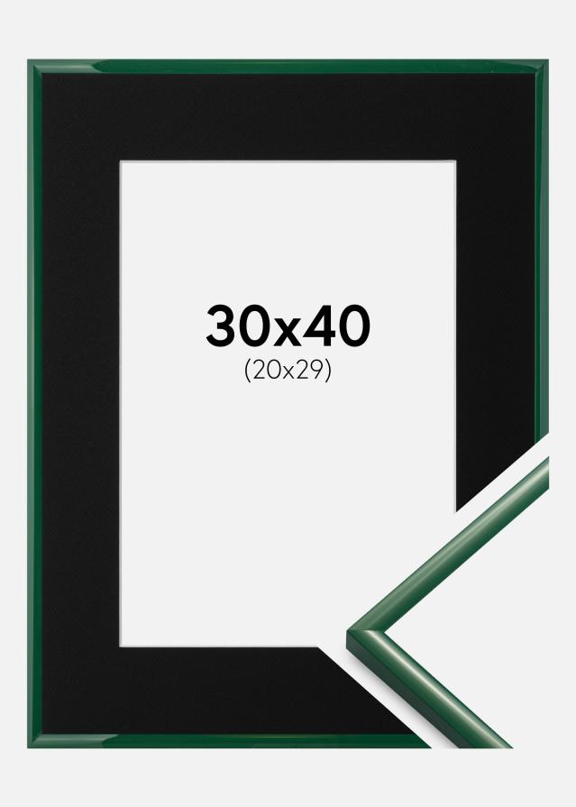 Ramme New Lifestyle Moss Green 30x40 cm - Passepartout Sort 21x30 cm