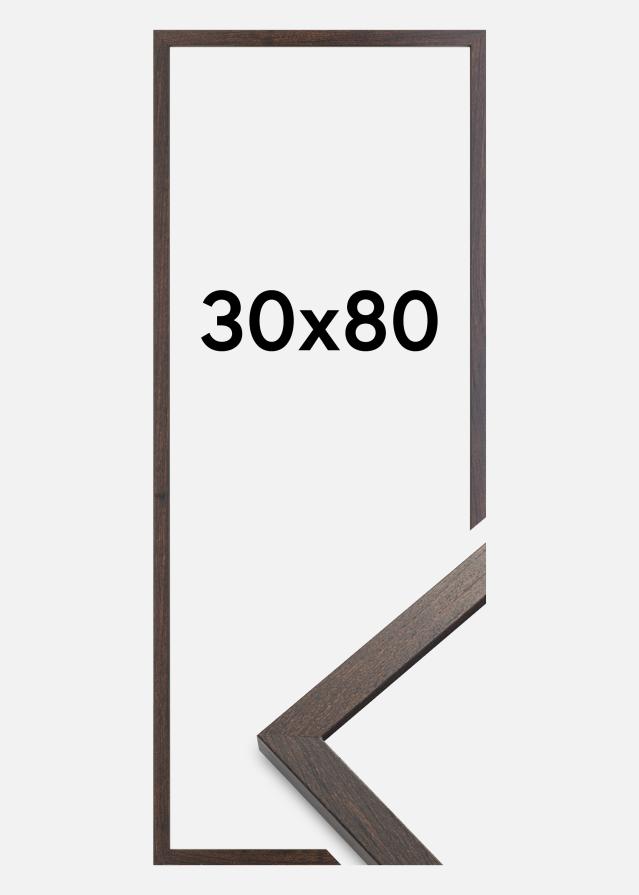 Ramme Trendy Akrylglas Valnød 30x80 cm