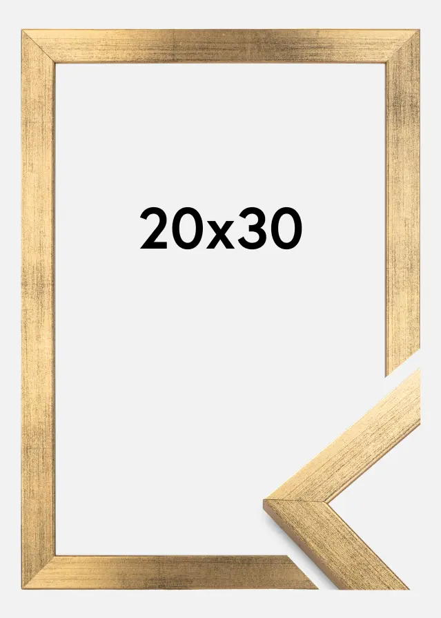 Ramme Stilren Akrylglas Guld 20x30 cm