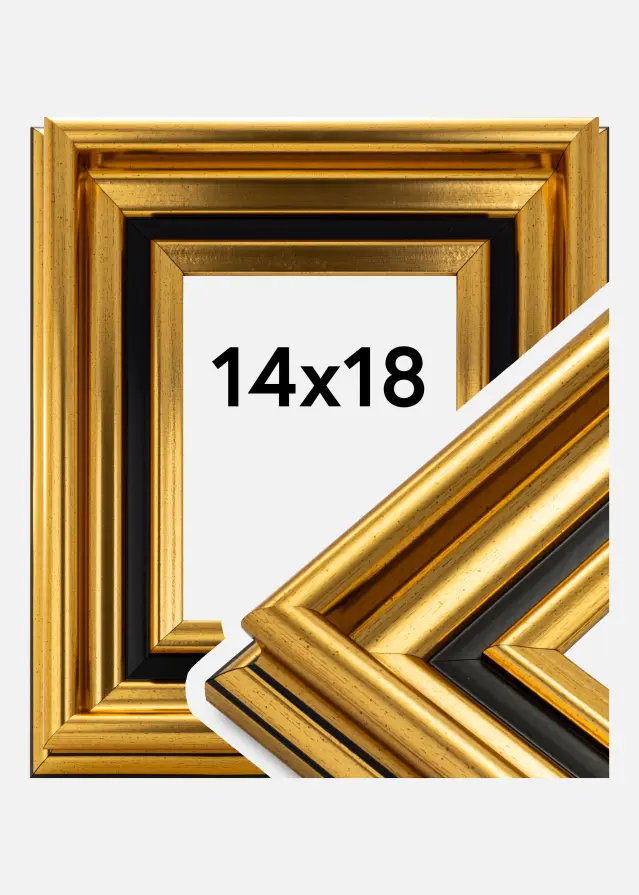 Ramme Gysinge Premium Guld 14x18 cm