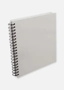 Kvadratisk Spiralfotoalbum Hvid - 25x25 cm (80 Hvide sider / 40 ark)