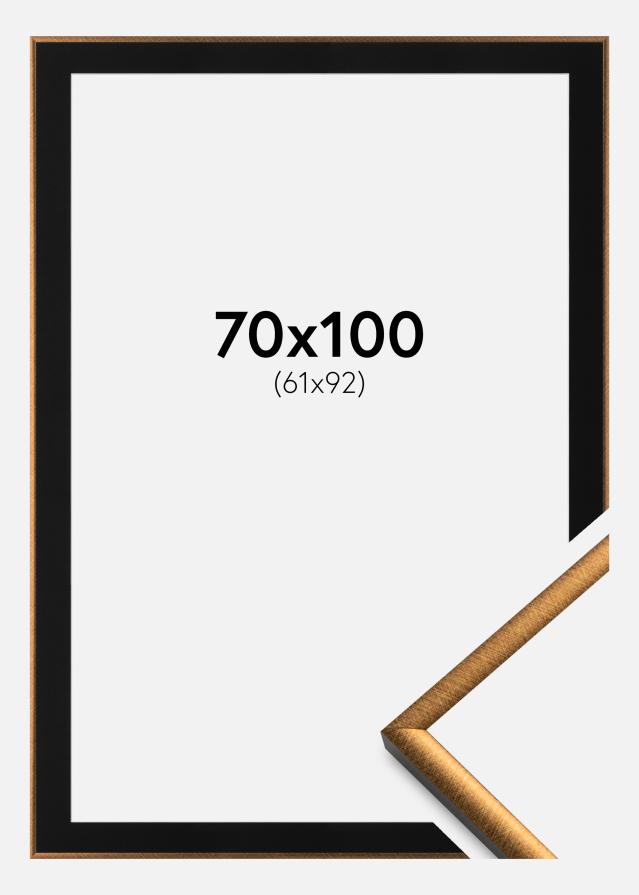 Ramme New Lifestyle Bronze 70x100 cm - Passepartout Sort 62x93 cm