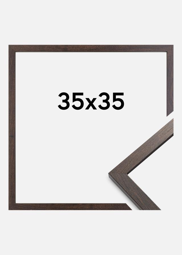 Ramme Trendy Akrylglas Valnød 35x35 cm