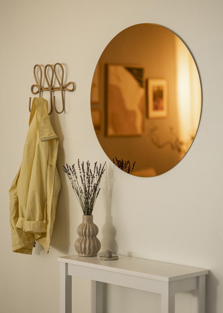 Spejl Golden Bronze 70 cm Ø