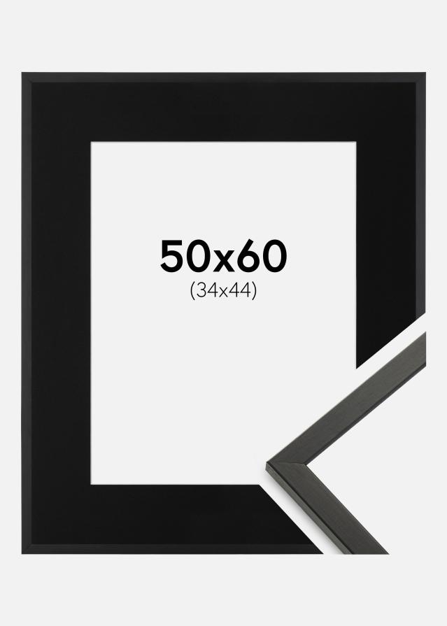 Ramme Galant Sort 50x60 cm - Passepartout Sort 35x45 cm