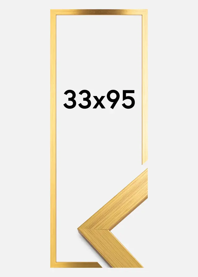 Ramme Gold Wood Akrylglas 33x95 cm