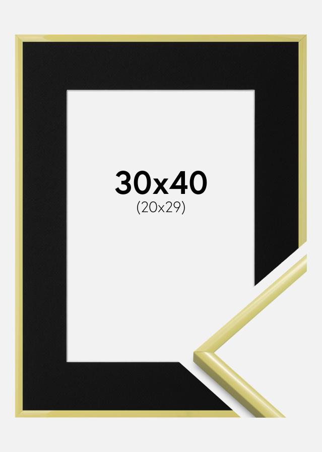 Ramme New Lifestyle Lysegul 30x40 cm - Passepartout Sort 21x30 cm