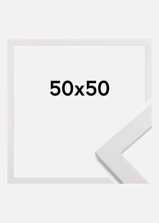 Ramme White Wood 50x50 cm