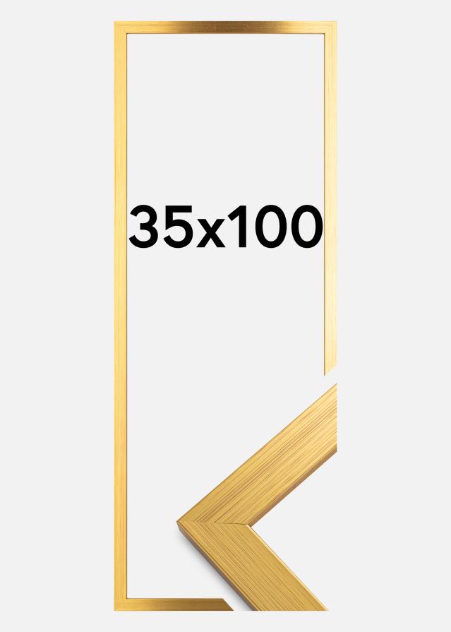 Ramme Gold Wood Akrylglas 35x100 cm