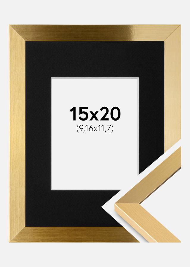 Ramme Selection Guld 15x20 cm - Passepartout Sort 4x5 inches