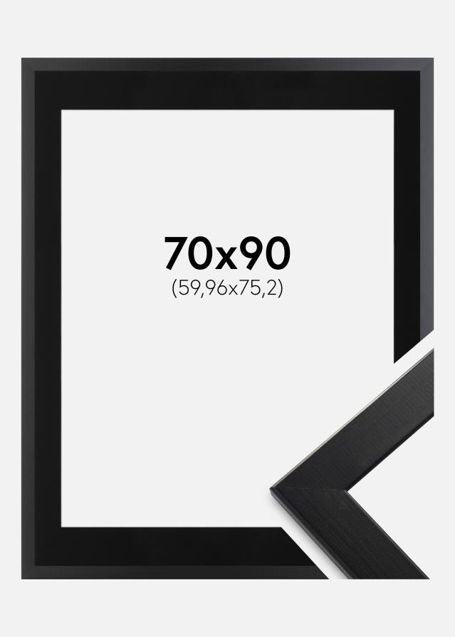 Ramme Trendline Sort 70x90 cm - Passepartout Sort 24x30 inches