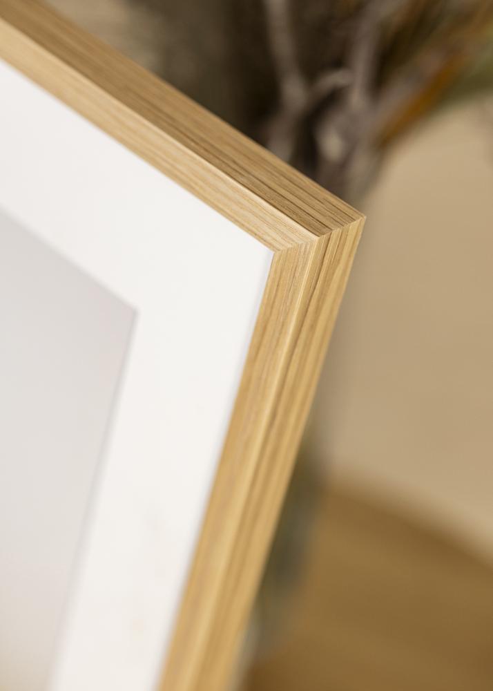 Ramme Soul Oak Veneer 30x40 cm - Passepartout Hvid 18x27 cm