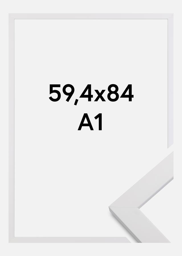 Ramme White Wood Akrylglas 59,4x84 cm (A1)