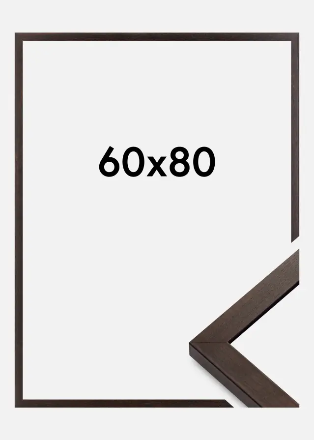 Ramme Selection Akrylglas Valnød 60x80 cm