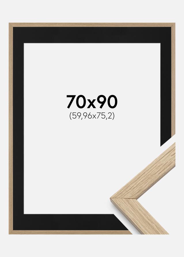 Ramme Stilren Eg 70x90 cm - Passepartout Sort 24x30 inches
