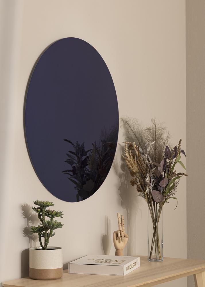 Spejl Dark Blue 80 cm Ø