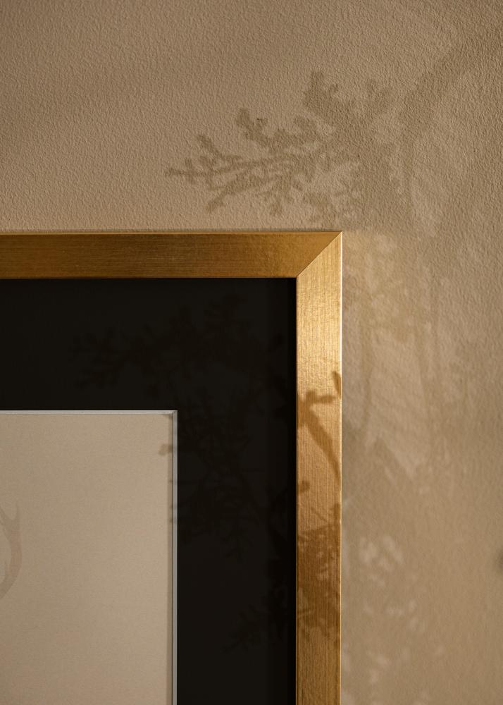 Ramme Selection Guld 40x50 cm - Passepartout Sort 27x35 cm