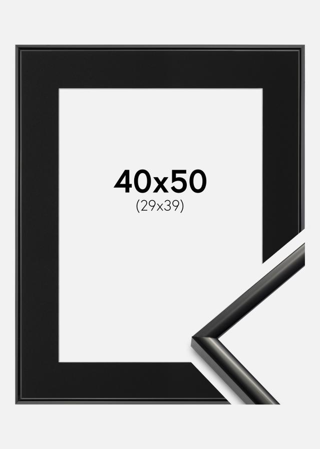 Ramme New Lifestyle Sort 40x50 cm - Passepartout Sort 30x40 cm
