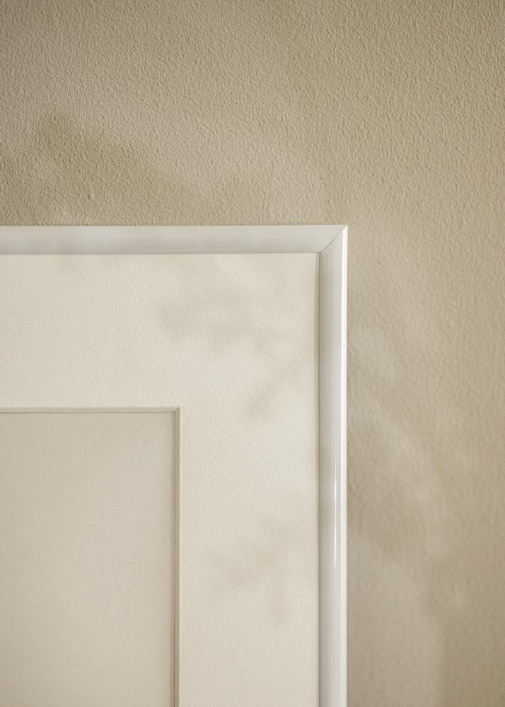 Ramme Victoria Hvid 70x100 cm - Passepartout Hvid 61x91,5 cm